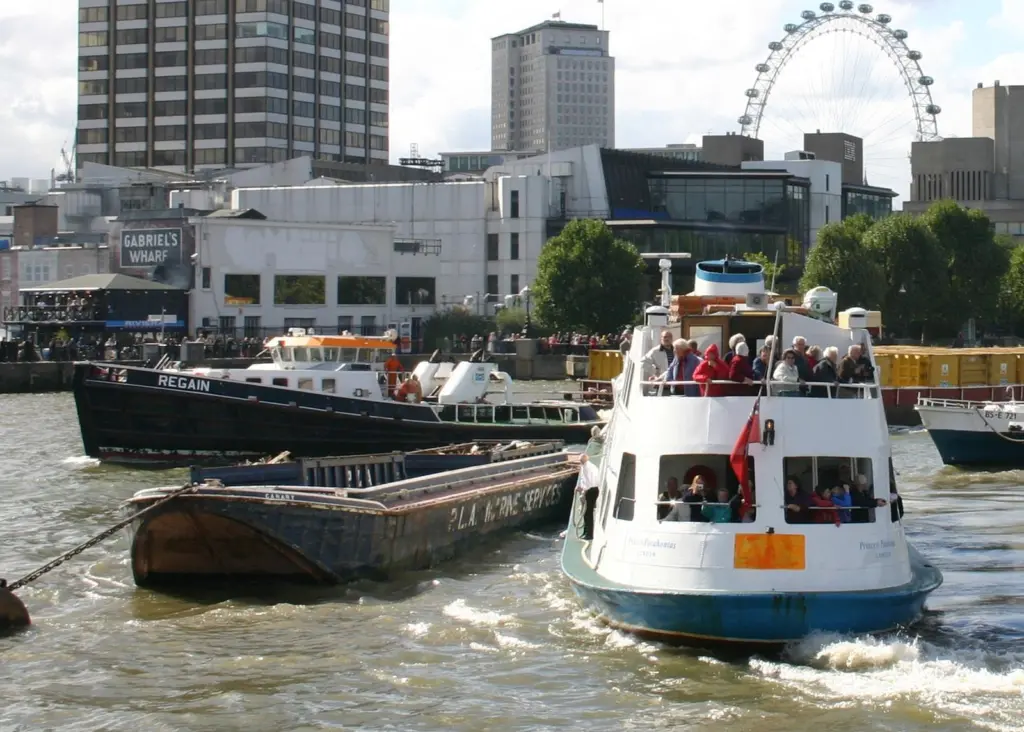 The River Thames can still become congested, especially during events like the Thames Festival, when working craft and passenger boats jostle for space.