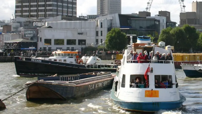 The River Thames can still become congested, especially during events like the Thames Festival, when working craft and passenger boats jostle for space.