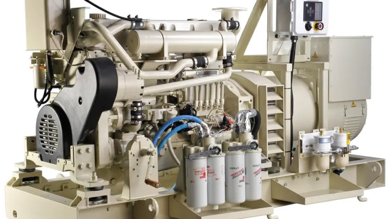 The new QSM11-CP features a Cummins QSM11-DM marine auxiliary engine matched to a Cummins Generator Technologies marine grade HCM434F1 alternator.
