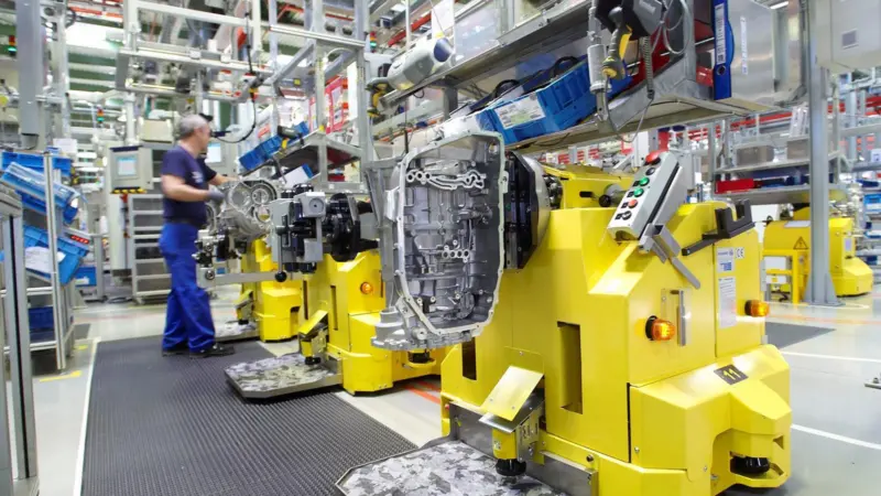 A ZF gearbox assembly facility in Germany.