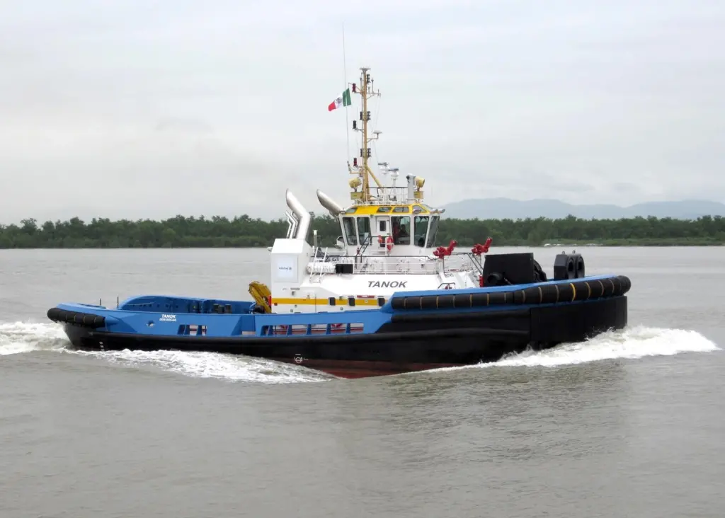 The 80 tonnes bollard pull Tanok will be providing offshore assistance in Dos Bocas for the Mexican National Oil Company PEMEX.
