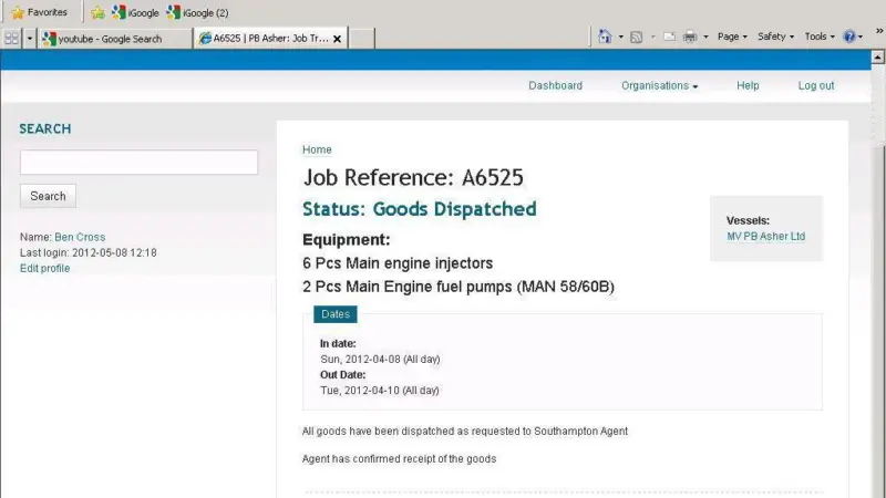 The new job tracker has an easy to use interface and can keep everyone updated