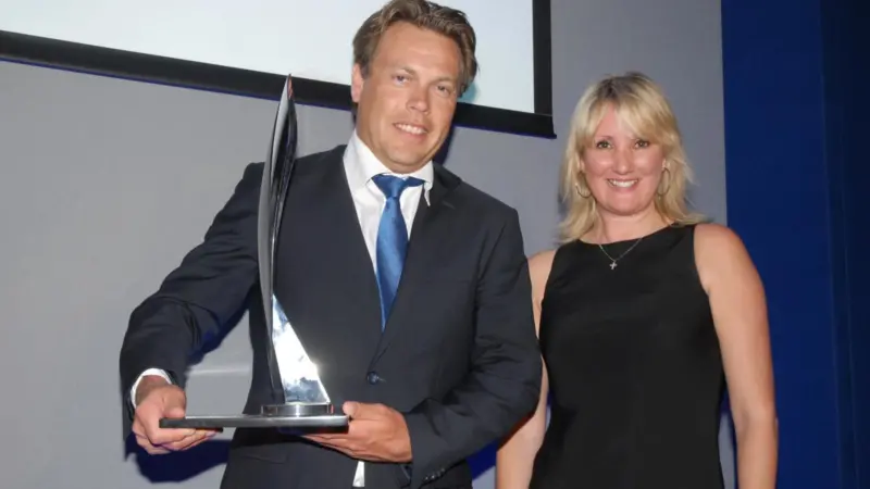 Arnout Damen, chief operations officer of Damen Shipyardds Group, accepted the Lifetime Achievement Award on behalf of Kommer Damen
