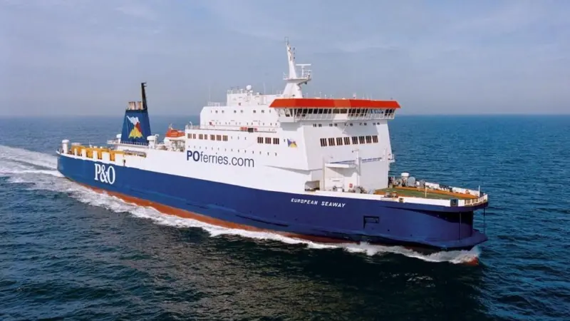 The European Seaway has had hull access doors, cranes and boarding ladders installed during a short refit