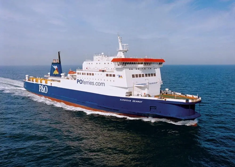 The European Seaway has had hull access doors, cranes and boarding ladders installed during a short refit
