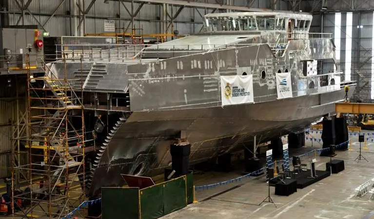 The first ‘Cape’ Class Boat is now being built Photo: Austal