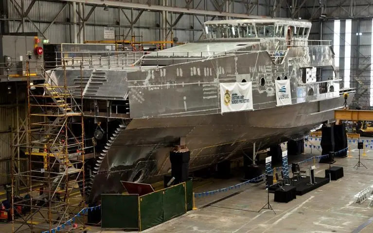 The first ‘Cape’ Class Boat is now being built Photo: Austal