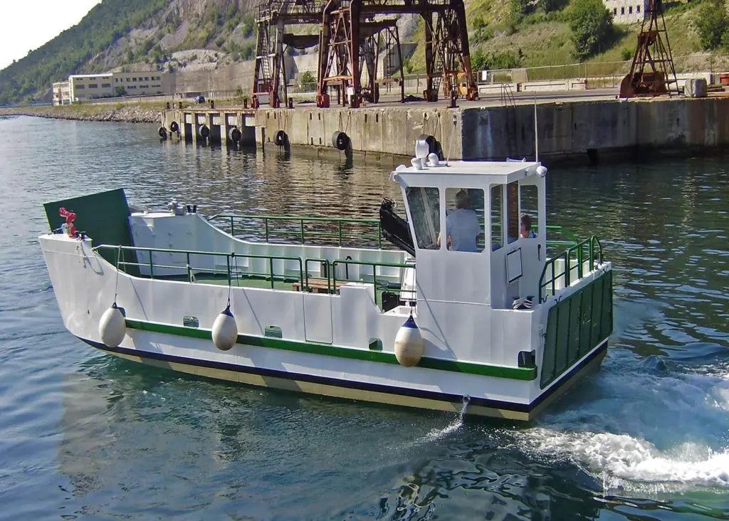 The ‘Eco 1’ workboat is powered by a pair of Perkins marine diesel engines