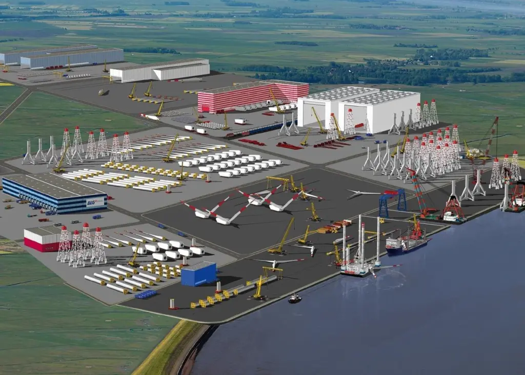 An artist’s impression of Offshore Terminal Bremerhaven