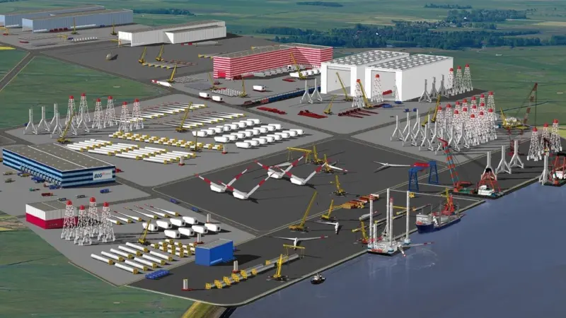 An artist’s impression of Offshore Terminal Bremerhaven
