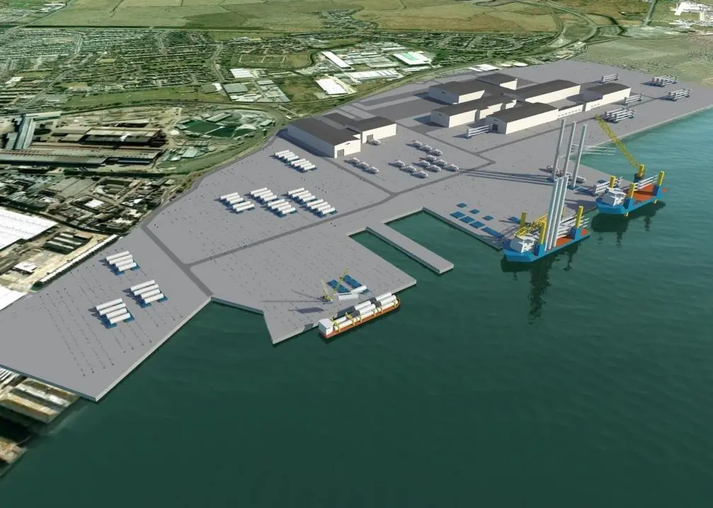 How the proposed turbine production facility at Sheernes would have looked