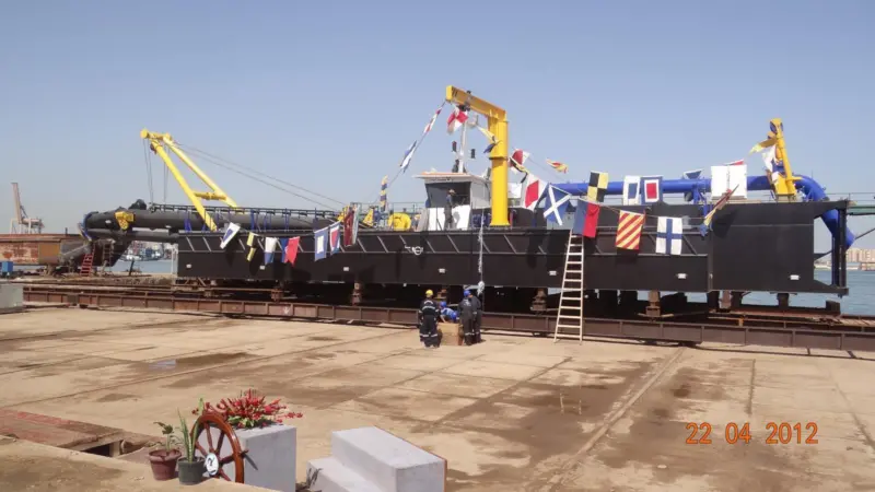 The 25 January is seen at its recent launch ceremony in Egypt