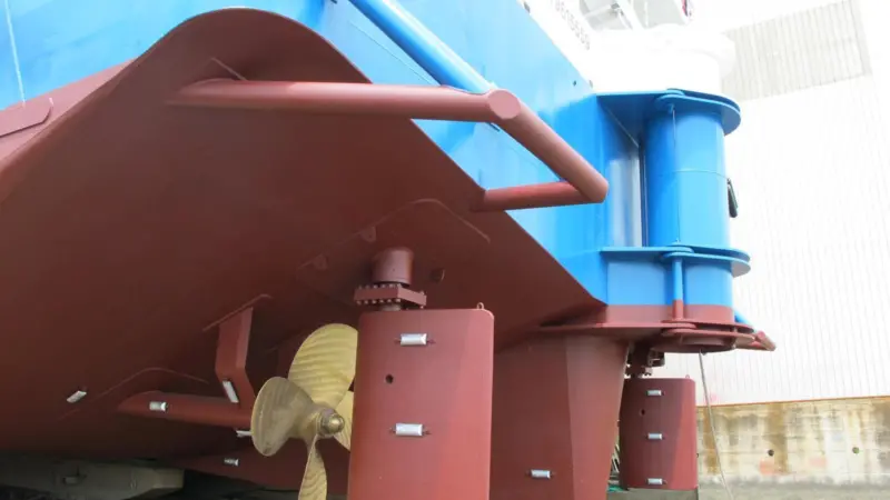 This particular vessel required a propulsion system capable of generating maximum thrust
