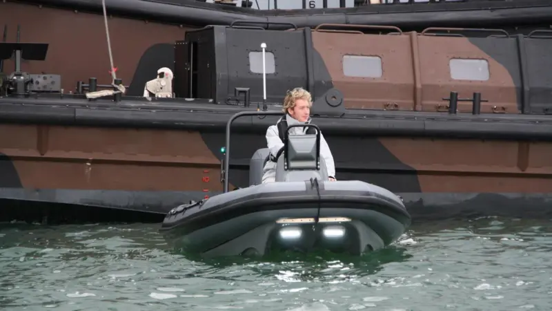 The C-Fury Patrol is a 4m catamaran RIB with assister hydrofoil