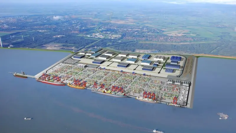 An artist’s impression of JadeWeserPort as originally conceived