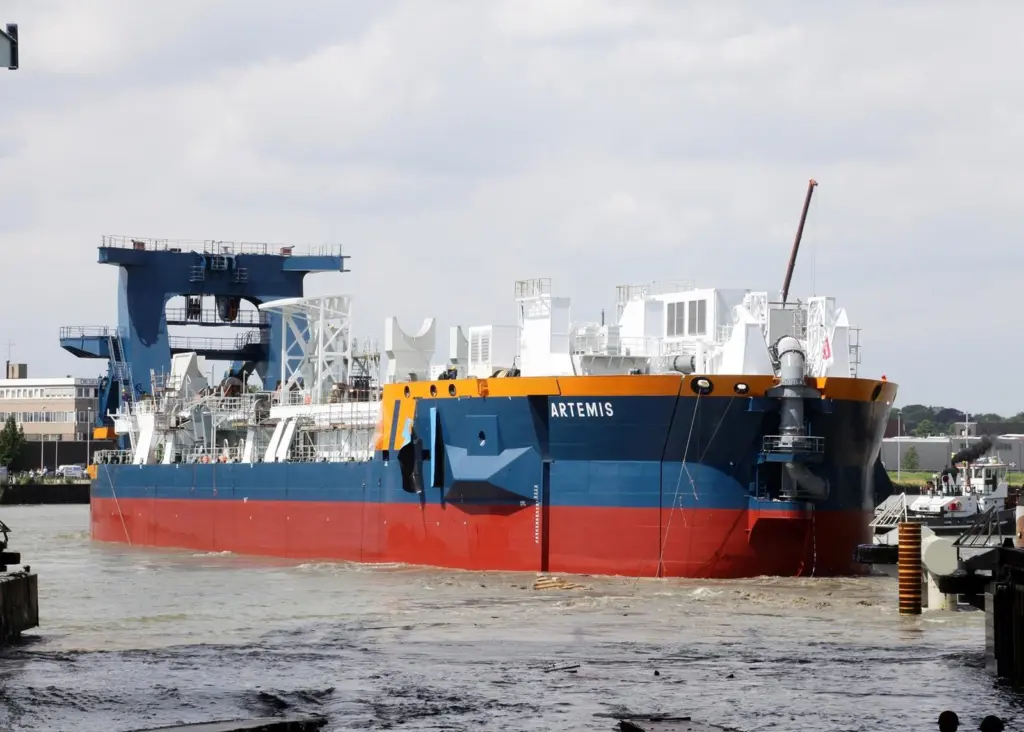 Artemis – the new cutter suction dredger being built for Van Oord