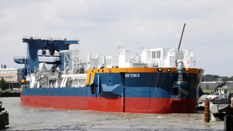 Artemis – the new cutter suction dredger being built for Van Oord