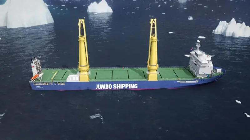 The new K-3000 heavy lift carrier for Jumbo Shipping. Image courtesy of Jumbo Shipping