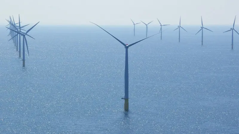 The Walney Offshore Windfarm. The seas around EU states are becoming increasingly congested
