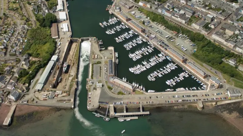 New lock gates are to be designed and installed at Milford Marina over the next 18 months