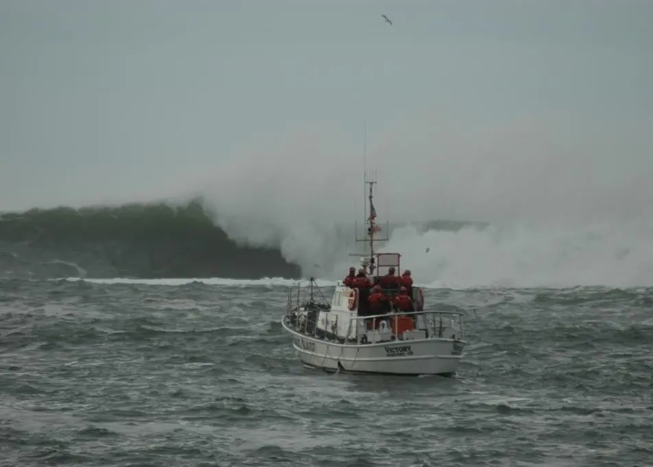 The Columbia River Bar is notorious for dangerously high swells Photo: National Weather Service