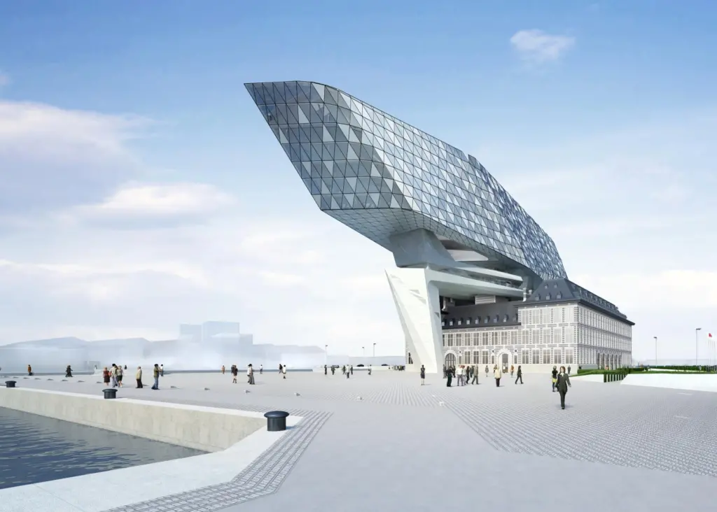 An artist’s impression of the new Antwerp Port Authority headquarters building