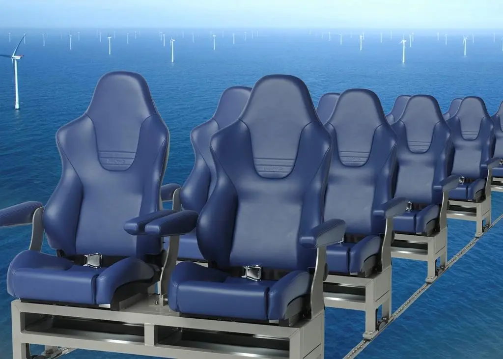 The Recaro Sun Marine passenger seats were launched at Seawork this year