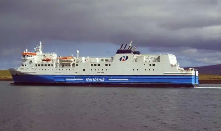 The 'MV Hjaltland' was sailing from Aberdeen to Kirkwall and Lerwick when the unamed man fell overboard