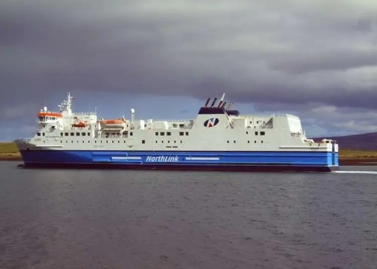 The 'MV Hjaltland' was sailing from Aberdeen to Kirkwall and Lerwick when the unamed man fell overboard