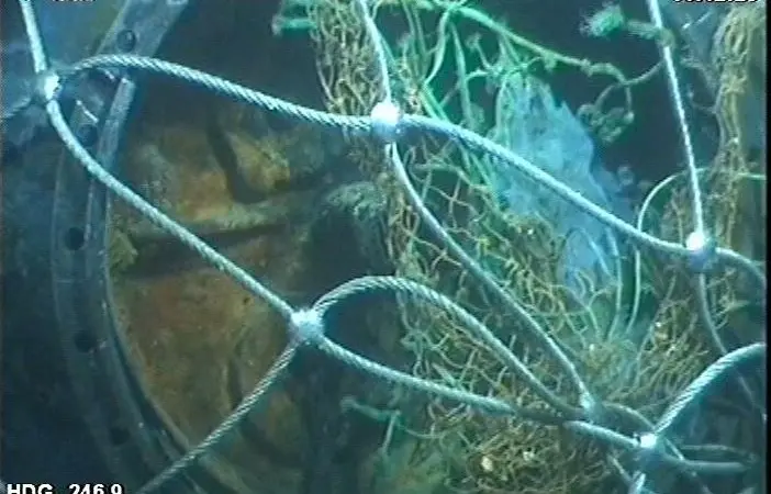 The mine contained up to 500lbs of explosive
