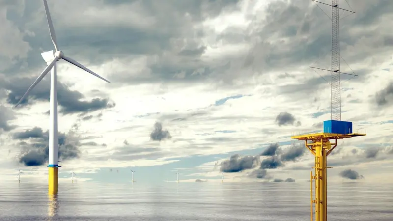 Narec’s new met mast will provide data for the Blyth Offshore Wind Demonstrator site. Photo: Narec