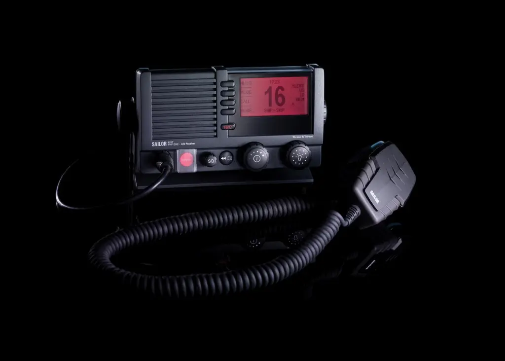 The SAILOR 6217 VHF DSC Class D AIS Receiver integrates a two channel parallel AIS Receiver