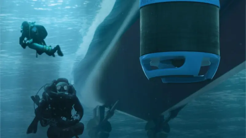 Cerberus serves to protect military vessels from underwater threats by alerting the operators to the presence of divers and other potential threats