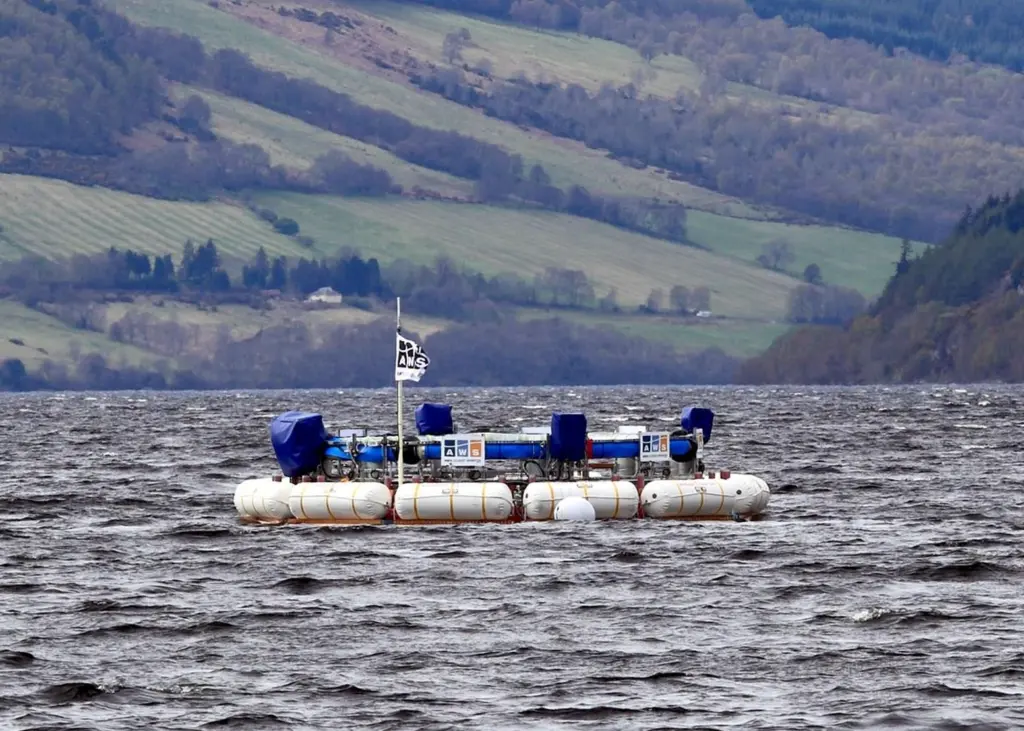 Scottish marine energy technology developer AWS Ocean Energy tests its new wave energy device in Loch Lomond. Photo: AWS Ocean Energy