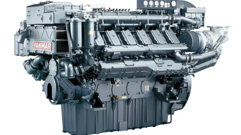The Yanmar 12AY propulsion engine