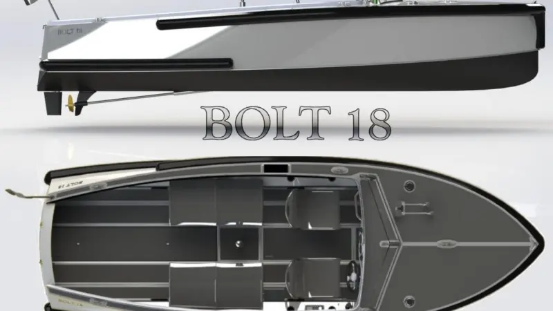 The Bolt 18 with a shaft and propeller system