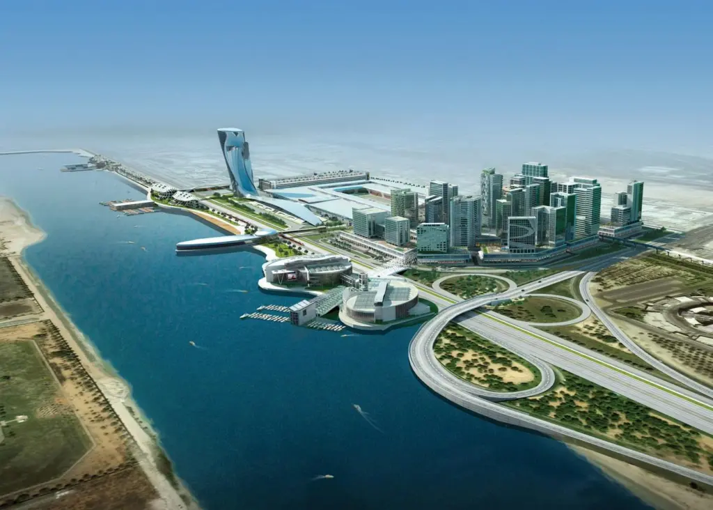 The city and the marine environment are closely entwined in Abu Dhabi