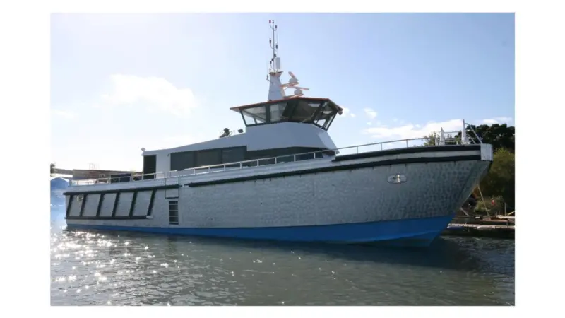 Channel Chieftain VI is powered by a pair of 4V222TIM Doosan engines developing 647kW at 2,100 rpm and driving through Twin Disc gearboxes