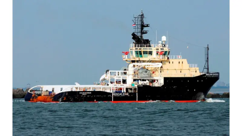 Anglian Sovereign and running mate Anglian Princess have been sold to Smit. (Photo courtesy Hans Hoffmann)