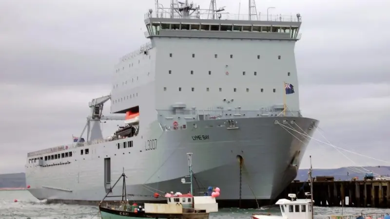 The RFA 'Lyme Bay' will be the venue for Seawork 2013 social events