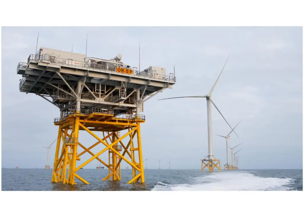 Jacket foundations are a feature of the Ormonde Offshore Windfarm. Photo: Vattenfall
