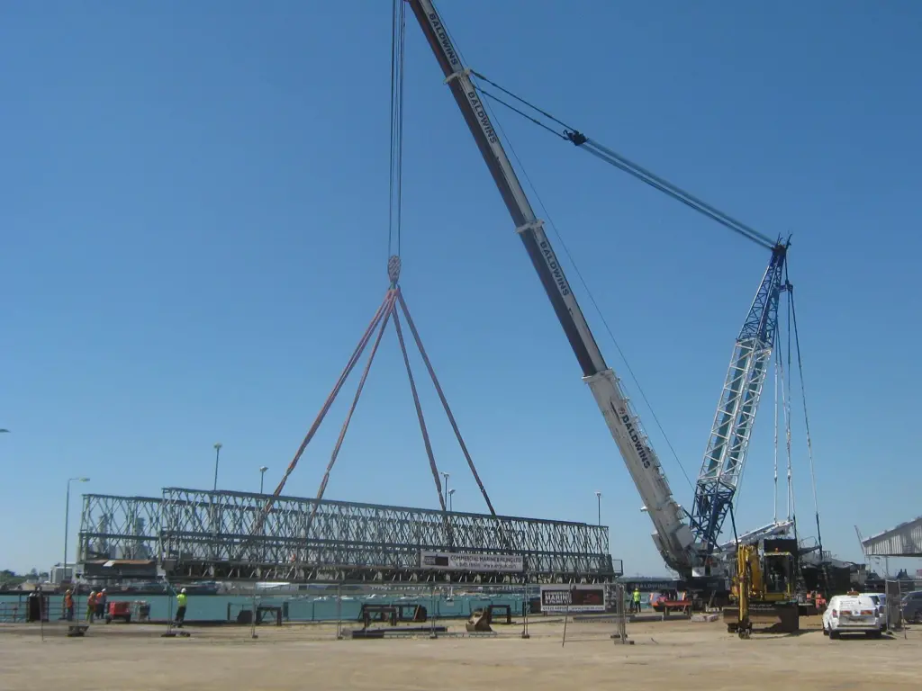 The linkspan is lifted back into place upon completion