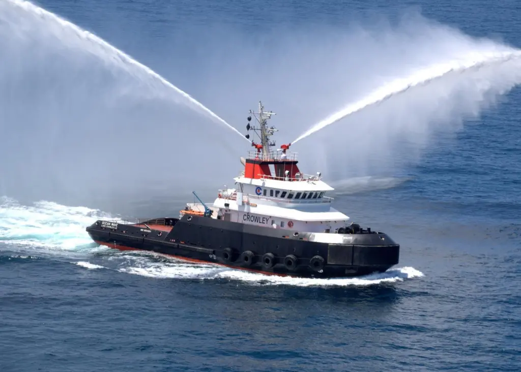 Van der Velden recently delivered master rudders for Crowley's ocean tug series