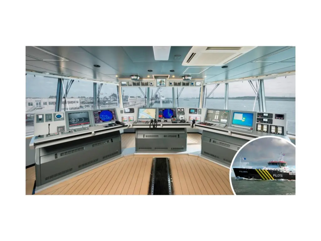 The Polaris wheelhouse is an example of common style panels, monitors and controls