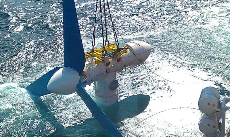 Deployment of AR1000 horizontal axis turbine at EMEC (Atlantis Resources Corporation)