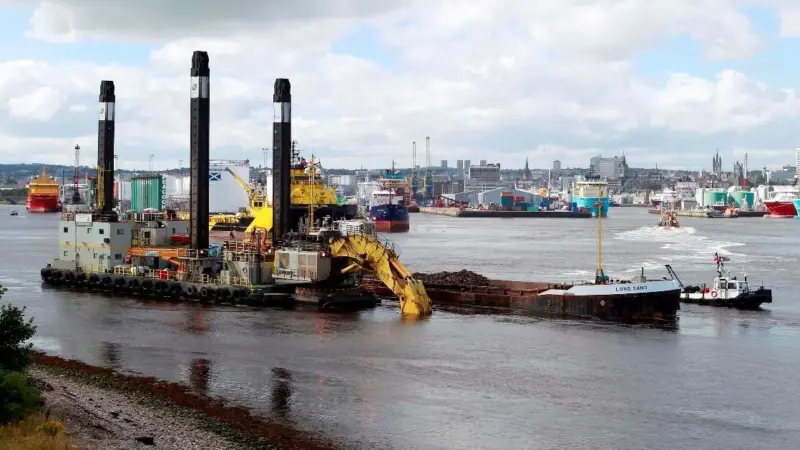 Dredging work at Aberdeen was completed ahead of schedule
