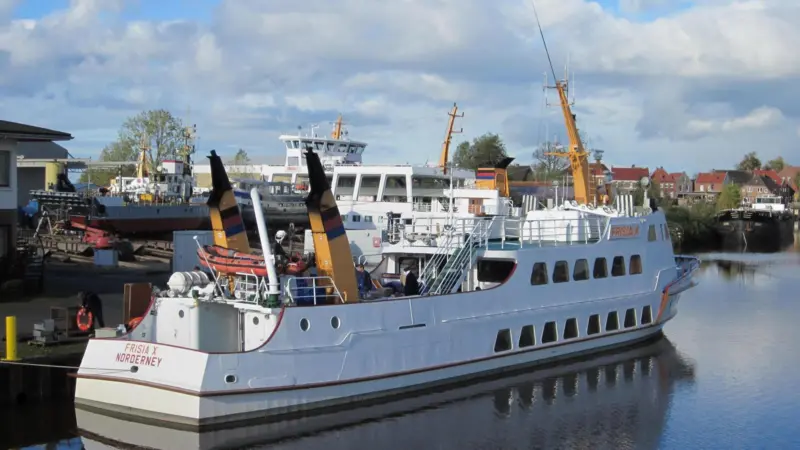 Germany’s Diedrich yard is carrying out major conversion works on the ferry Frisia X