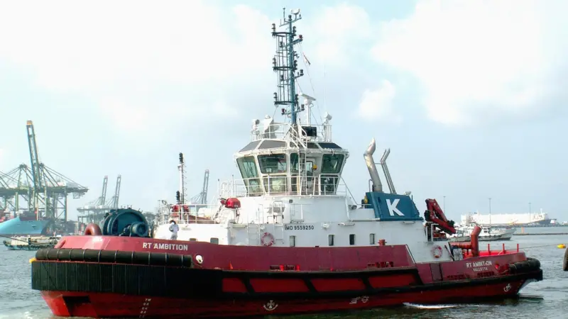 The Rotor Tug RT Ambition sailed from Singapore to Bremerhaven under its own power