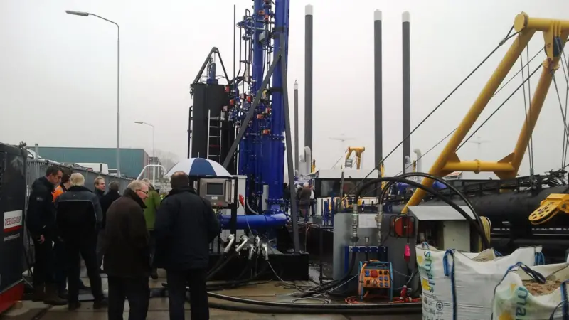 The test loop was placed at the DDE yard facility where civil engineer guests received full details on the system