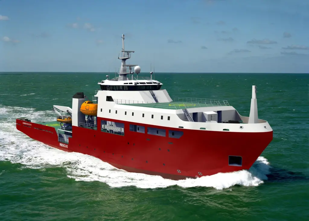 Damen has concluded its 11 vessel contract with a Rescue Gear ship for DMS Maritime